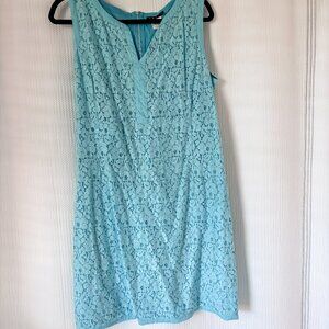 Weavz Light Blue Lace Sleeveless Dress